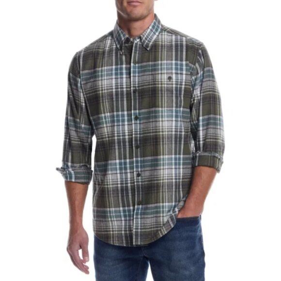 Weatherproof Men’s Plaid Button Down Shirt Lightweight Flannel NWT - Picture 4 of 12